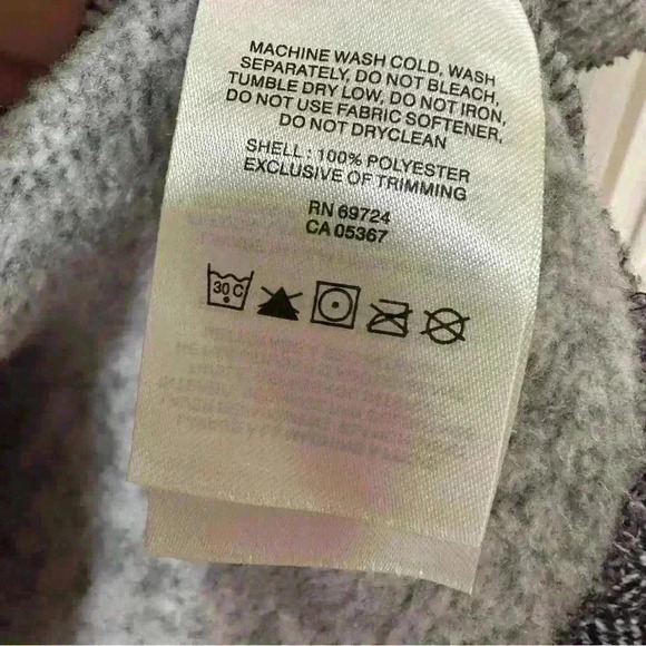 Ladies Columbia Purple & White Herringbone Fleece Lined Full Zip Jacket size Med - Picture 8 of 9